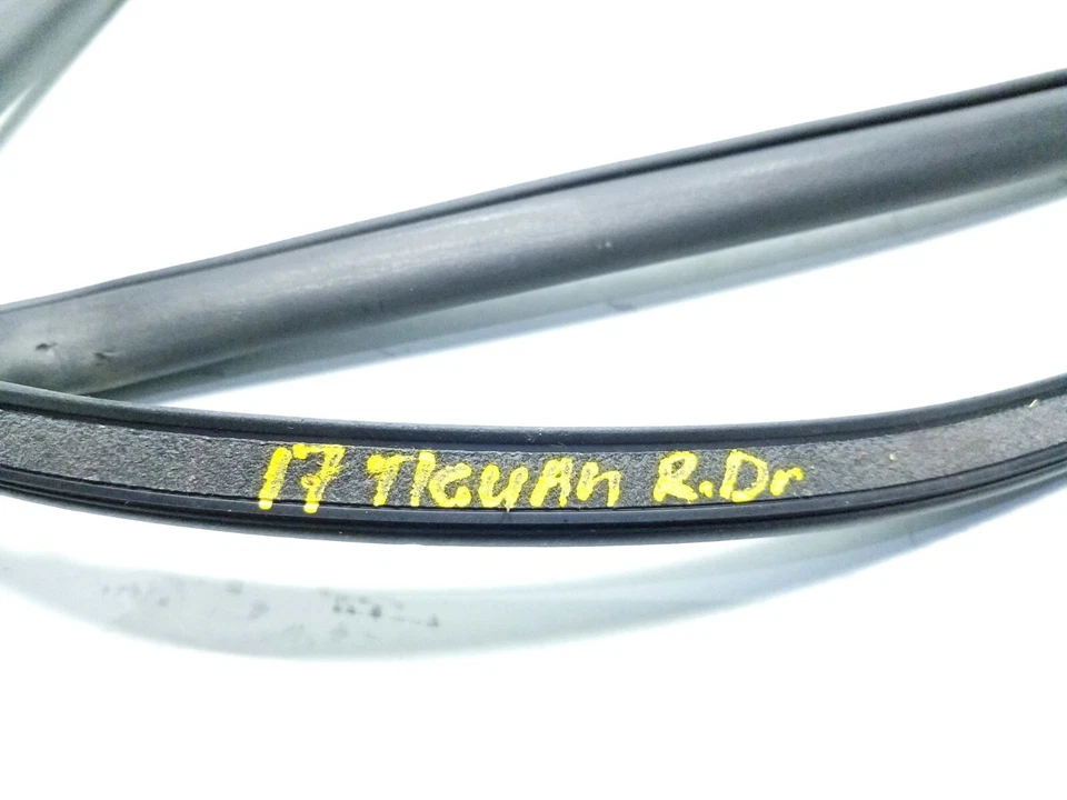 09 11 12 13 14 15 16 17 VW TIGUAN REAR LEFT DRIVER DOOR WEATHERSTRIP SEAL OEM - Image 3 of 4