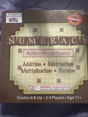 Numeracy: Building Integer Fluency Game, Learning Advantage #4728, 2-4 Players