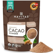 Navitas Organics Cacao Powder, Regenerative Organic 8 oz - US SELLER