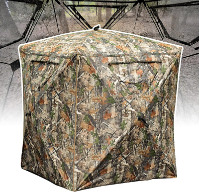 2-Person Pop-Up Hunting Blind with 360° Visibility for Deer & Turkey Hunting