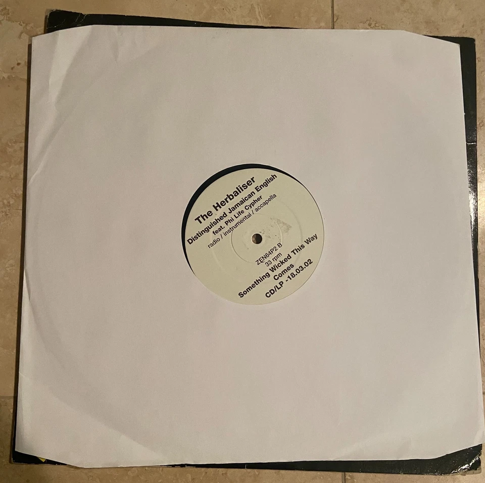 Herbaliser ft MF Doom – Verbal Animé 12" 2002 UK Ninja Tune ZEN64P1 Promo - VG - Image 4 of 4