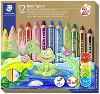 12 Staedtler Hexagonal-Buntstift Noris Junior, 12Er Kartonetui