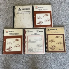 AGCO Hesston & White/New Idea Hay Equipment Service Information Manuals 5 Total