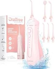 Cordless oral irrigator, portable rechargeable, IPX7 waterproof