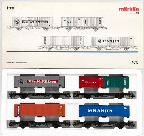 Märklin H0 4515 Wagen-Set Container-Transport "K"Line Hanjin UASC DB OVP MHI | Condition: Neu
