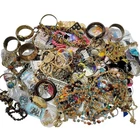 9 LB Bulk Costume Jewelry Lot Unsorted Vintage Modern Craft Repair Upcycle