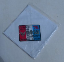Unused 1976 NESA National Conference D.C. Eagle Scouts White BSA Neckerchief