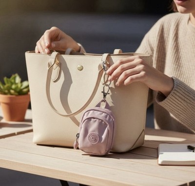 Kipling Mini Backpack Seoul Keychain Lavender | eBay