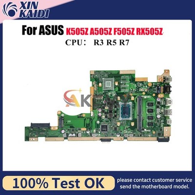 X505ZA Laptop Motherboard For ASUS K505Z RX505Z A505Z F505Z Mainboard W/CPU