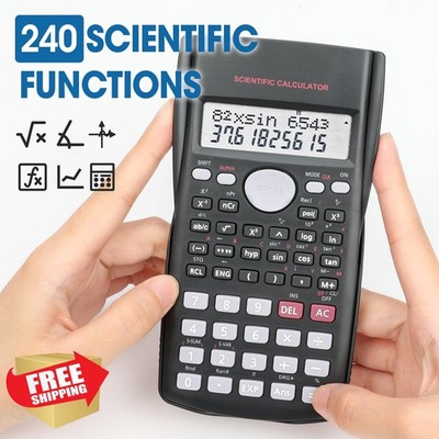16 Pack Scientific Calculators, 2-Line Display, 240 Functions Math Fraction