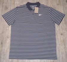 New Nike Mens Dri-Fit Victory Golf Polo Shirt Navy Blue Size XL Short Sleeve NWT