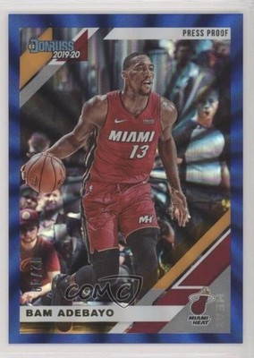 2019-20 Panini Donruss Press Proof Blue Laser 2/49 Bam Adebayo #106 qc6