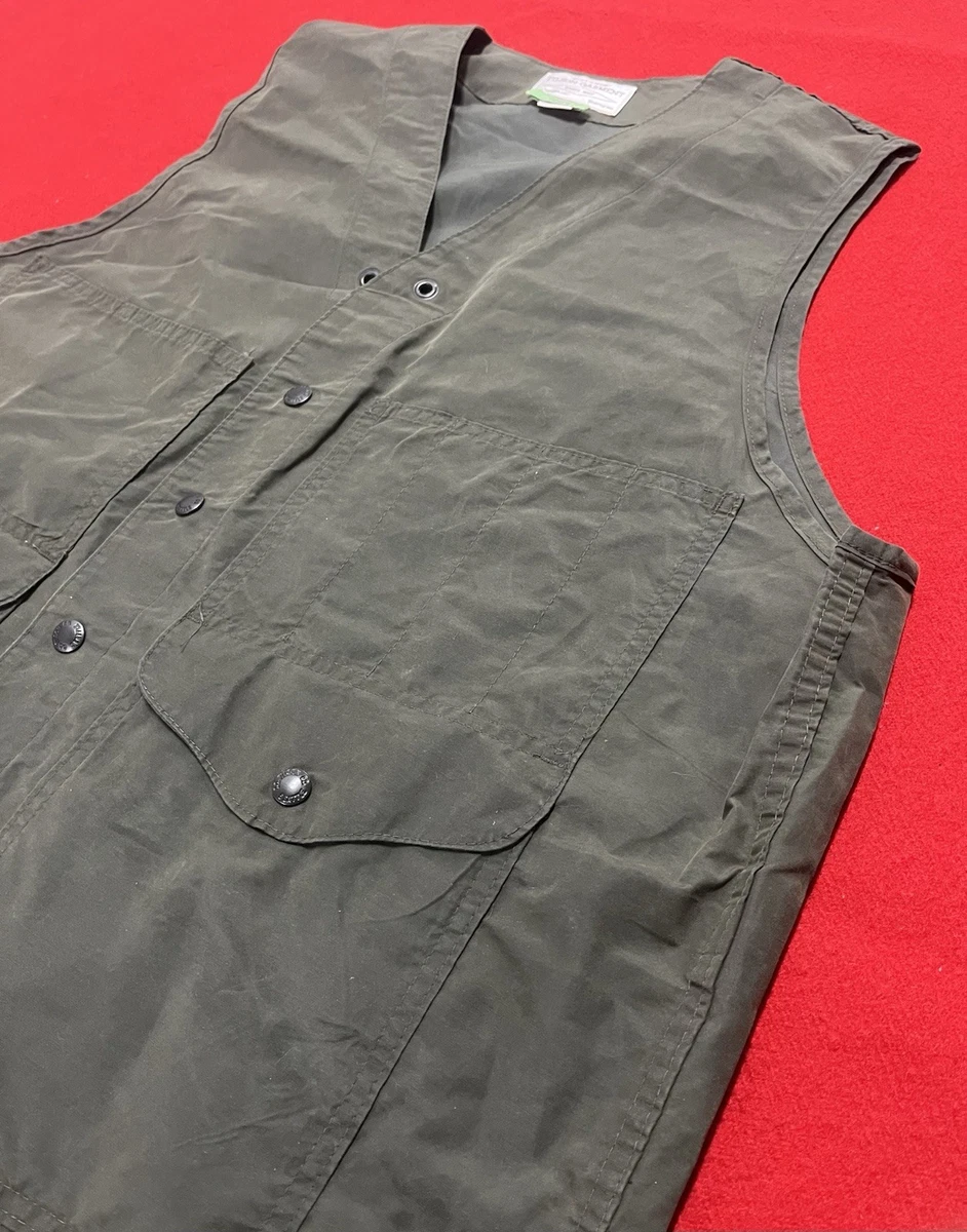 Chemise De Pêche Vintage Filson 656 Homme – Kaki, Taille L, Made In USA