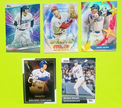 5 Shohei Ohtani Topps Baseball Card Lot  - Inserts - 2023 - 2025