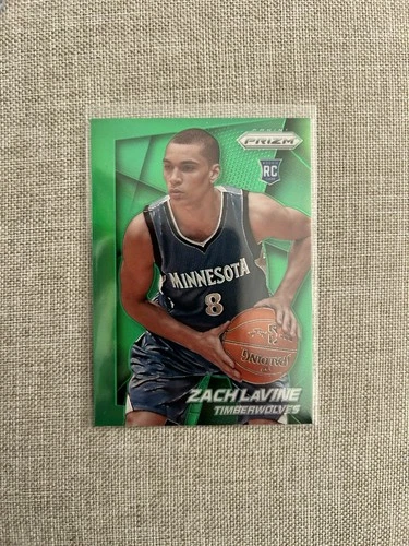2014-15 Panini Prizm Green Prizm Zach LaVine #262  Rookie RC