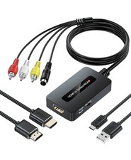 RCA to HDMI Converter, AV to HDMI Converter Pack Set, RCA Composite CVBS...