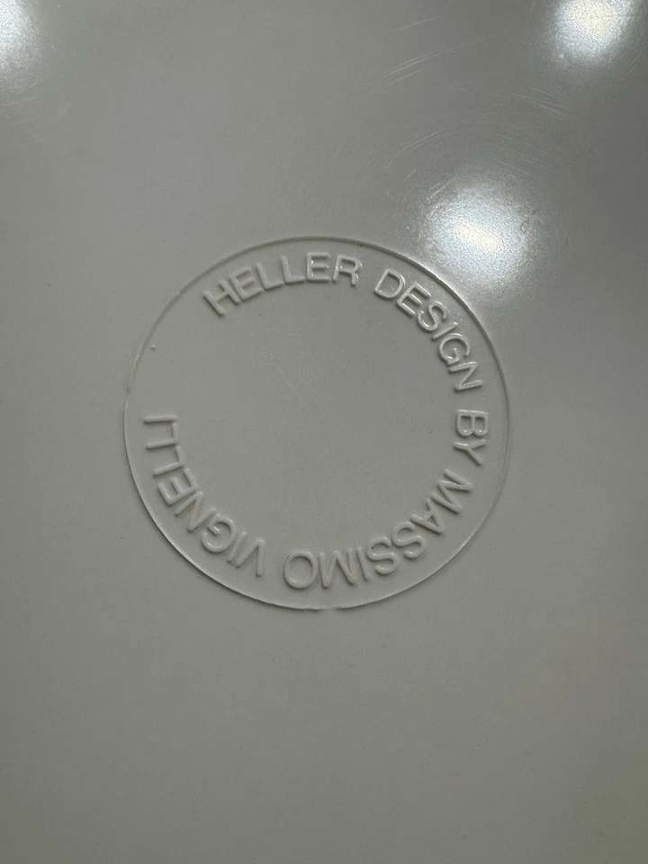 De colección (8) Platos de Cena HELLER Massimo Vignelli APILAMIENTO ARCO IRIS Melamina Años 70 10" Foto 3 de 4