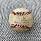kenny Lofton Cleveland Indians Autographed Major league Baseball Sandy Alomar