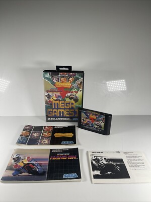 Mega Games I Sega Mega Drive - Boxed + Manuals Columns Italia 90 Super Hang On