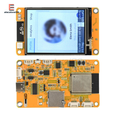 ESP32 WIFI Bluetooth Development Board Kit 2.4in Capacitive Touch Screen Module