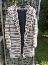 Only Kurzmantel Longblazer Coatigan Gestreift Creme Jacke Blazer Creme