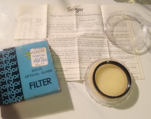 Soligor NOS Vintage Solid Optical Glass Filter 1A 55mm Japan 07-3055 23-640 - Picture 5 of 6