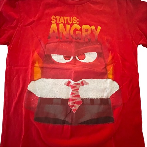 Disney Store Angry Birds Children's Kids L 10/12 T-Shirt Red Status: Angry - Picture 2 of 6