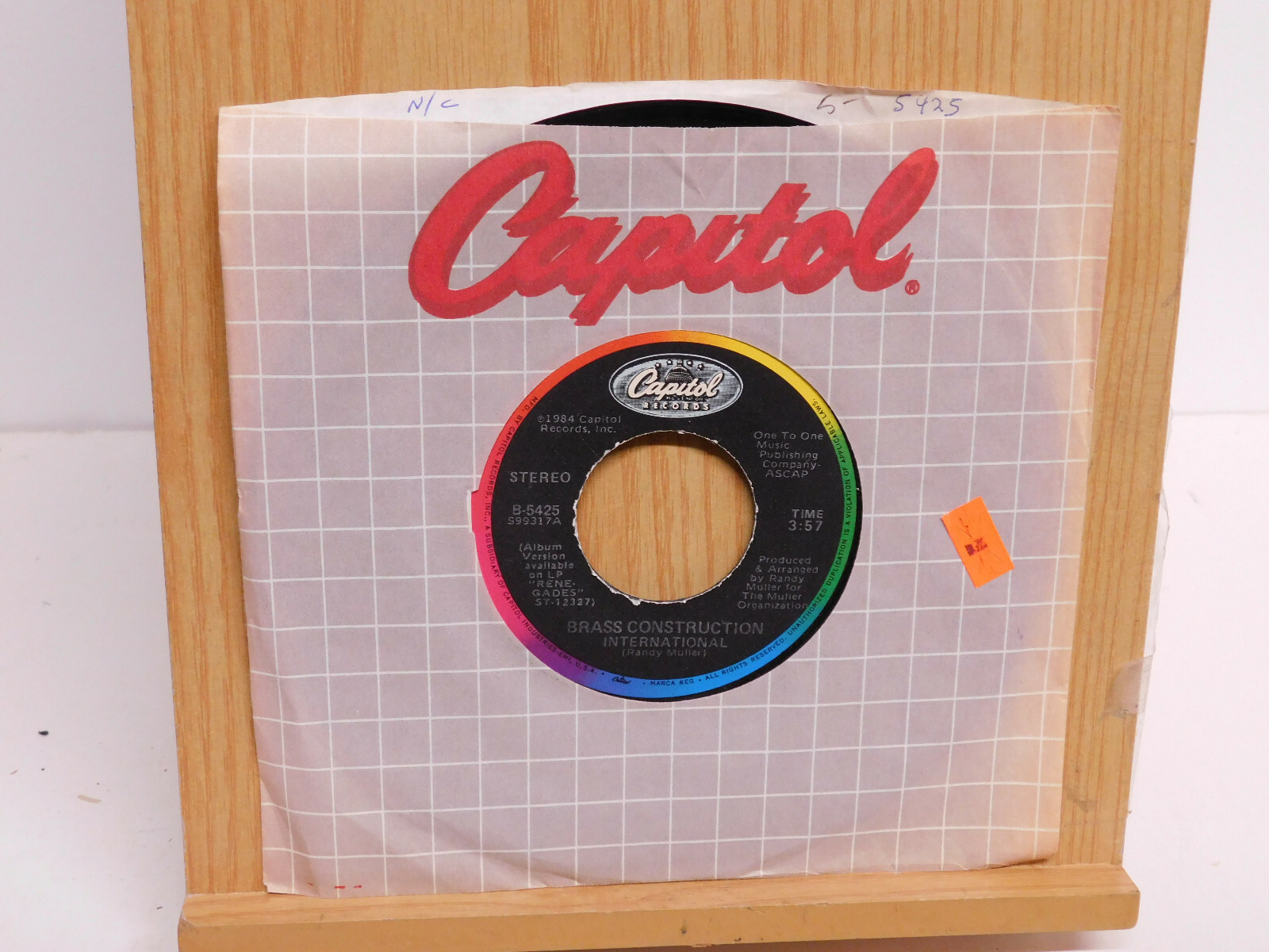 Brass Construction Soul Funk 45 International bw What Is The Law on Capitol  | eBay