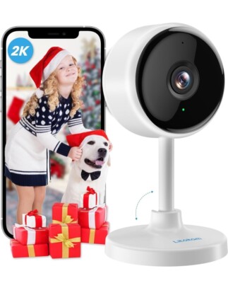 Litokam Überwachungskamera Innen, 2k Wifi Überwachungskamera für Zuhause