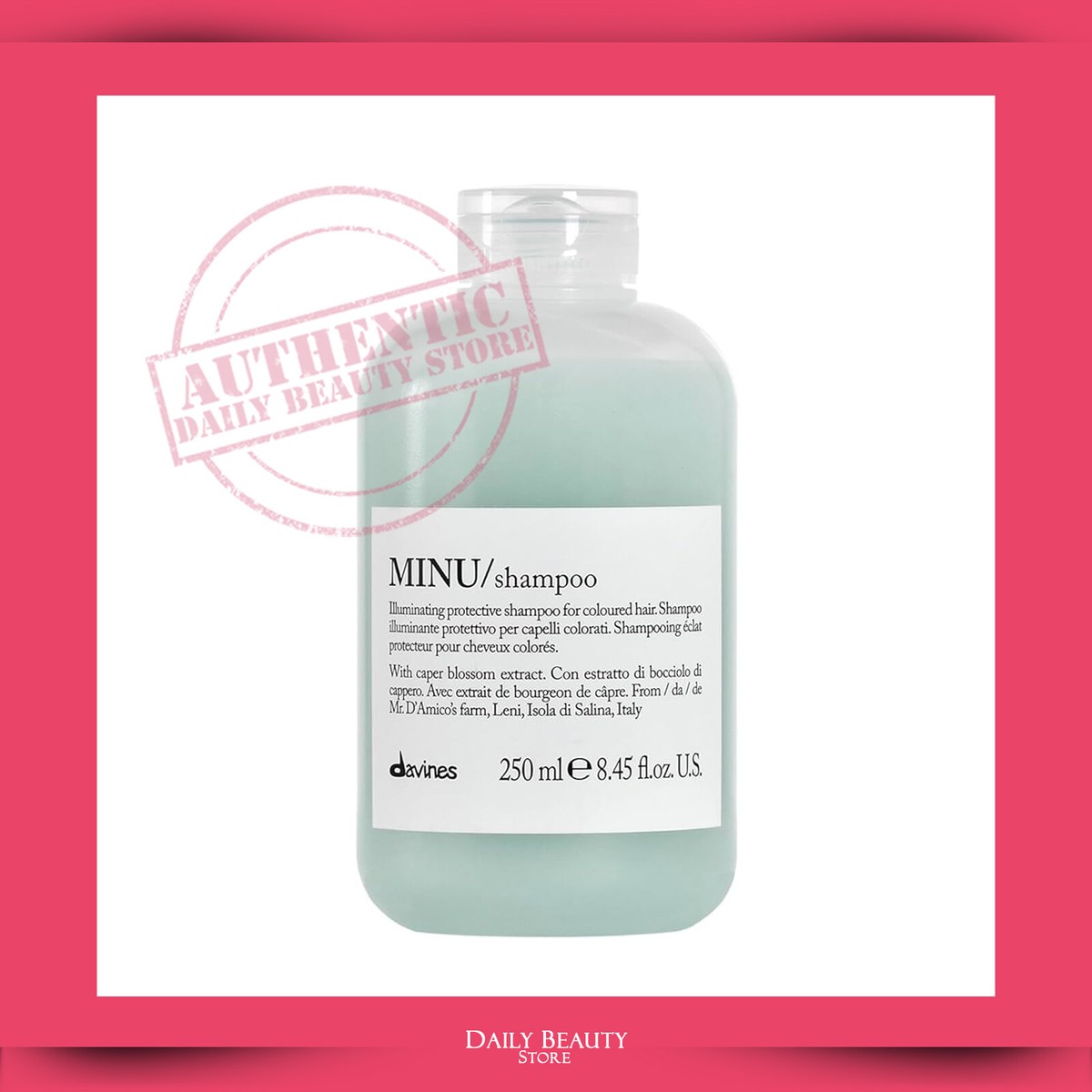 カラーリング・白髪染め Davines MINU/shampoo 1000ml Davines MINU Shampoo for coloured hair | Hunt & Gather Hair