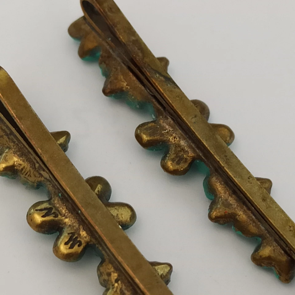 Horquilla Michal Negrin Flores Azul Turquesa Lote 2 Cordones Par Cristales Regalo Foto 4 de 4