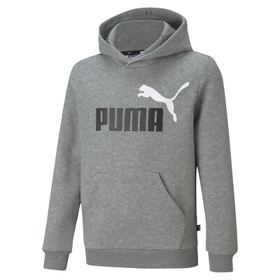 PUMA Big Kids' Essentials+ Two-Tone Big Logo Hoodie