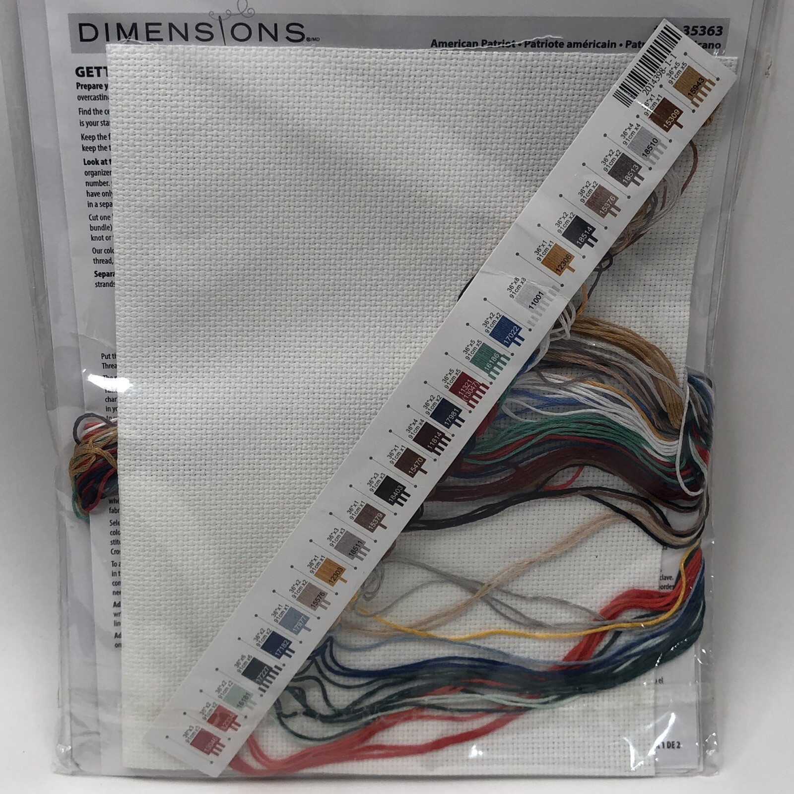 New Dimensions American Patriot 7035363 Counted Cross Stitch Kit 10 X