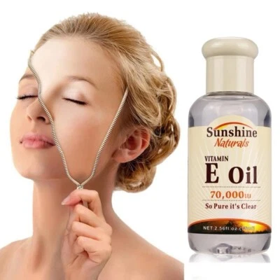 SUNSHINE NATURALS 100% Vitamin e oil Pure Natural Aromatherapy Massage Base Carrier Skin Beauty