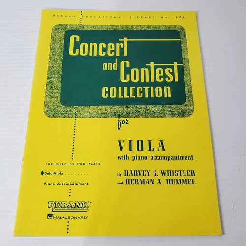Concert And Contest Collection For Viola With Piano Accompaniment Songbook 