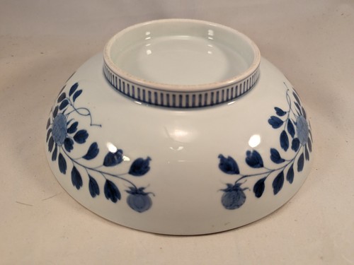 Antique Japanese Blue & White NABESHIMA Porcelain Bowl Momiji Maple Leaves 8.25" - Picture 14 of 18
