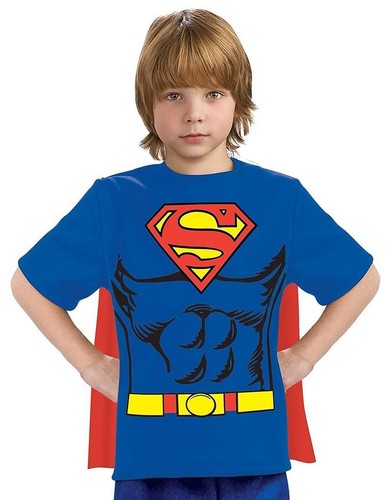 Superman Shirt Cape DC Comics Superhero 