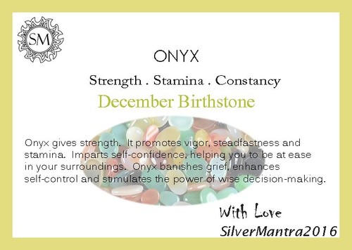 Onix Piedra Plata de Ley Agosto Nacimiento Bisel Cumpleaños Pedida Esposa Collar - Imagen 6 de 8