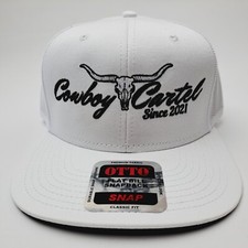 Gorra Vaquero Cartel Bordada Billete Plano Malla Snapback Gorra Blanca