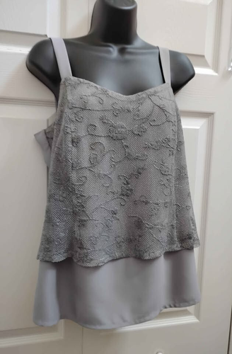 Juego de 2 piezas chaqueta de ganchillo ligera gris BAROC para mujer 1X y camisola a juego - Imagen 10 de 18