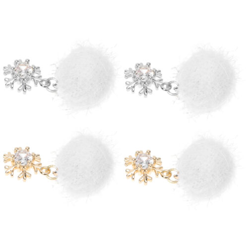 4pcs Nail Art Decor Christmas Nail Charm Detachable Nail