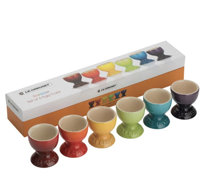 Le Creuset Stoneware Rainbow Egg Cups Set - Thumbnail 2