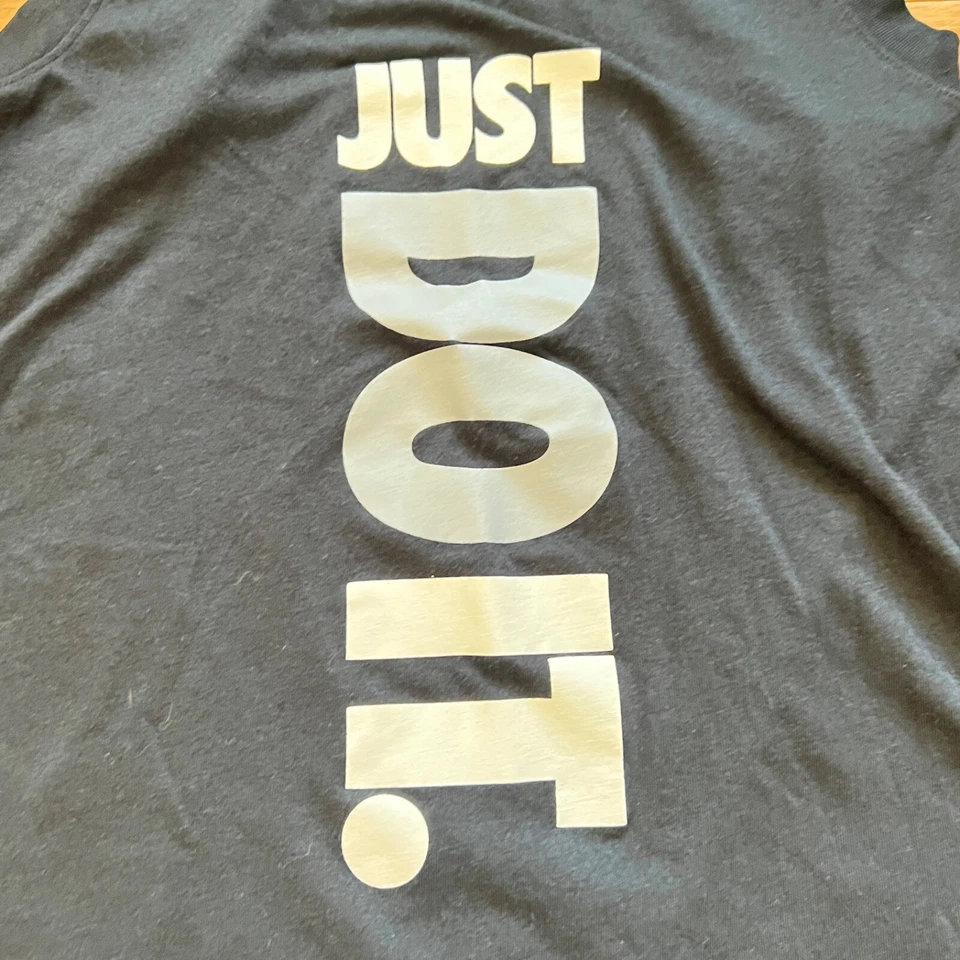 Camiseta sin mangas Nike para mujer talla XS negra/gris Just Do It Foto 4 de 4