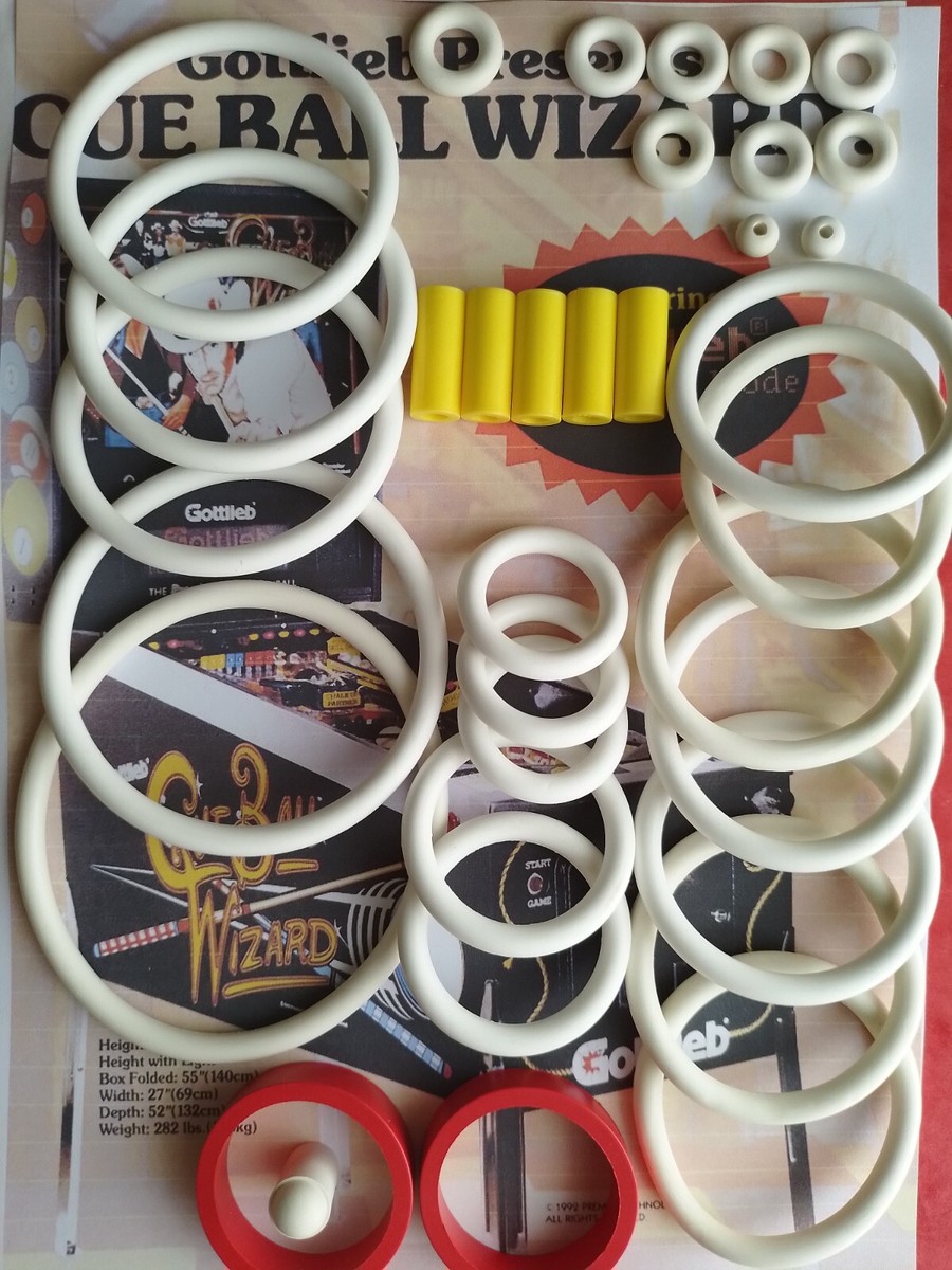 Kit Elastiques Flipper - CUE BALL WIZARD - 1992 - GOTTLIEB