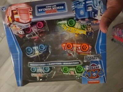 Paw Patrol NEON RESCUE TRUE METAL Car Tracker Everest Rubble Skye Chase Marshall