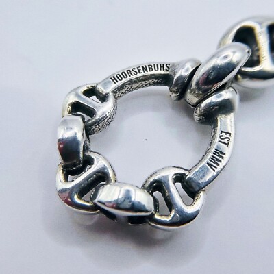 アクセサリー HOORSENBUHS TRI-LINK BRACELET HOORSENBUHS® | DAME TRI-LINK WITH DIAMOND BRIDGES | STERLING