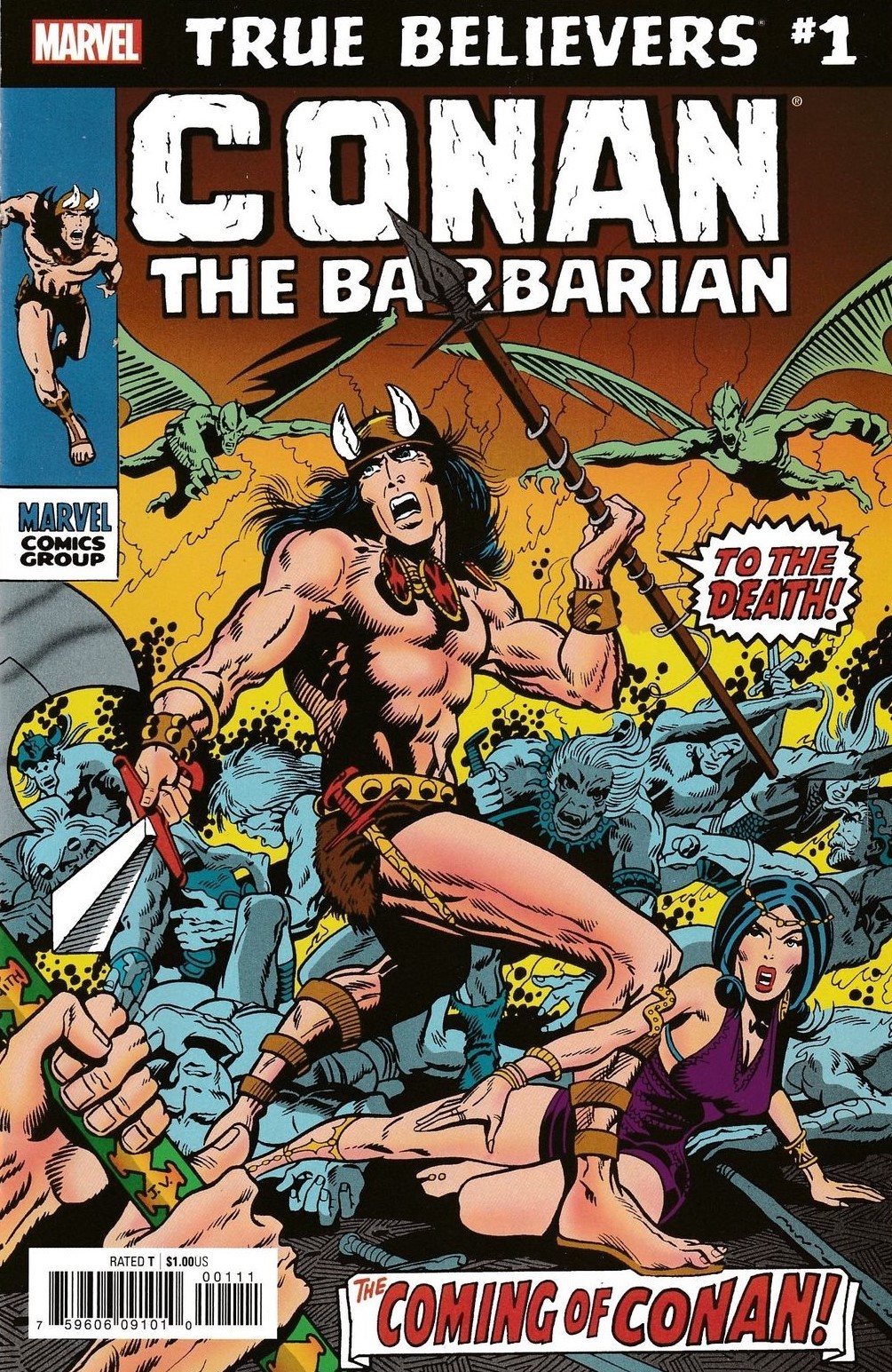 True Believers CONAN THE BARBARIAN #1 (Reprint / 1970 / NM)