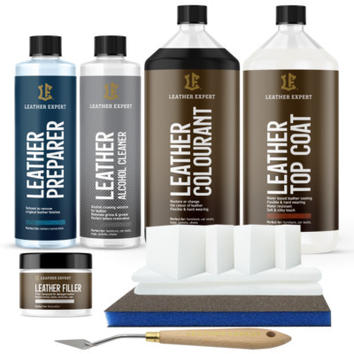 Leather Expert   Lederreparaturset für Möbel, Couch, Sofa, Auto, 13-tlg