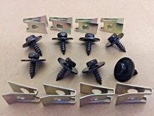 BMW Metal Car Screw Body Fender Bumper Retainer U Nut Clips Gasket Fastener 8 PK