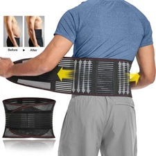 Men Women Lumbar Brace Orthopedic Protection Support Belt Lower Back Pain Relief